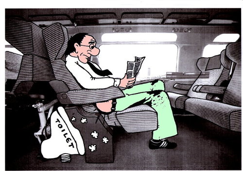 Cartoon: Train travel (medium) by Barcarole tagged travel,train