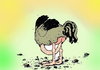 Cartoon: Ostrich (small) by Barcarole tagged ostrich