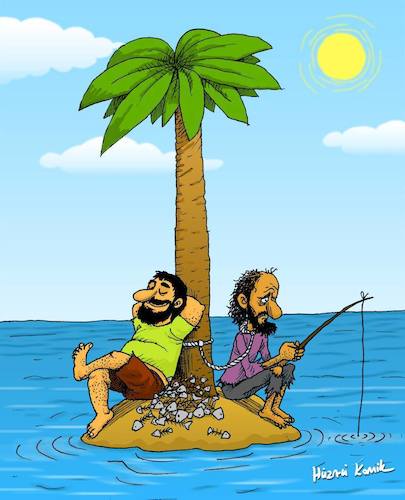 Cartoon: We are all on the same island (medium) by huznukomik tagged ada,island