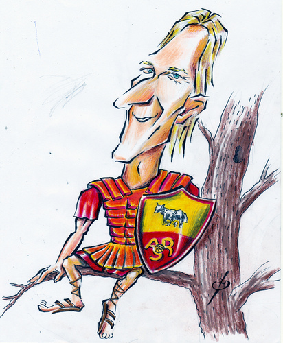 Cartoon: Francesco Totti (medium) by bebetokaspi tagged francesco,totti