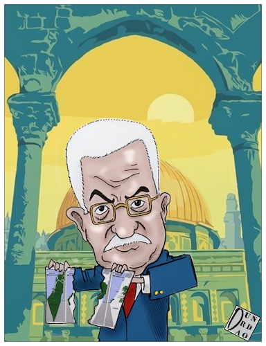 Cartoon: Abu Mazen ha annunciato la rottu (medium) by Christi tagged abu,mazen,usa,israele,rottura,relazioni