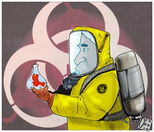 Cartoon: Cina  trasmissione virus da uomo (medium) by Christi tagged cina,virus,contagio,infezione,oms