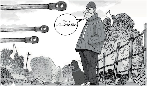 Cartoon: Diplomazia (medium) by Christi tagged putin,diplomazia,ucraina,donbass