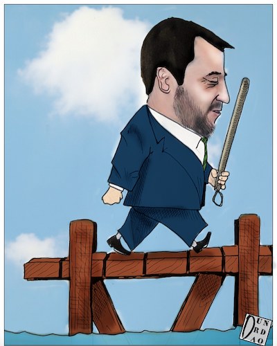 Cartoon: Disobbedienti (medium) by Christi tagged salvini,sindaci,decretosicurezza