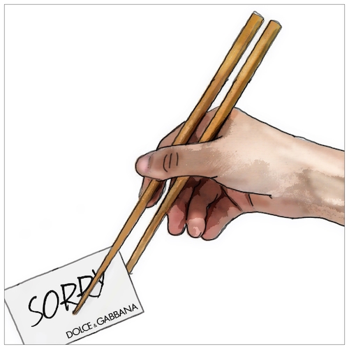 Cartoon: DolceandGabbana (medium) by Christi tagged dolce,gabbana,china