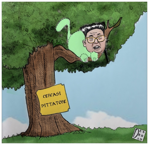 Cartoon: Sparito (medium) by Christi tagged kim,corea,cina,coreadelnord,spartito,dittatore
