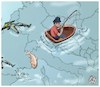 Cartoon: MIGRANTI strage nel mare (small) by Christi tagged immigrazione,migranti,europa