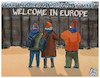 Cartoon: welcome in  europe (small) by Christi tagged syria,ankara,europa,migrante,war