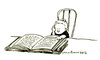 Cartoon: The reader (small) by mortimer tagged mortimer,mortimeriadas,cartoon