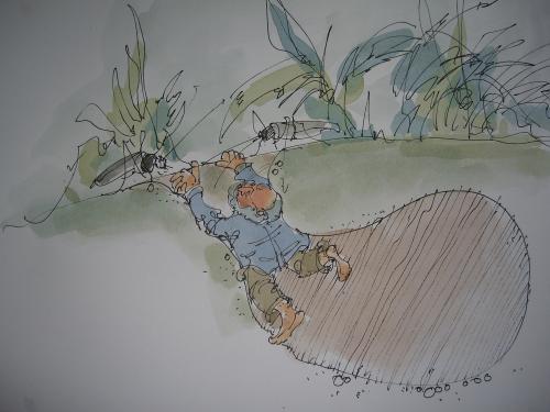 Cartoon: Ohne Hoffnung (medium) by utefehrle tagged im,wespennest