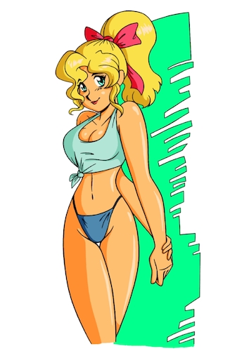 Cartoon: Pin-Up Girls (medium) by PlayboyLuke tagged pinupgirls