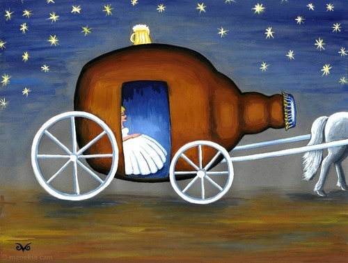 Cartoon: Beer 9 (medium) by menekse cam tagged beer,fairy,tail,cinderella,princess,midnight,phaeton