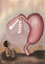 Cartoon: Africa - Hunger (small) by menekse cam tagged africa,child,stomach,mouth,hunger