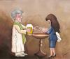 Cartoon: Beer (small) by menekse cam tagged beer,priest,woman,baby,baptize