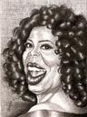 Cartoon: Oprah (small) by menekse cam tagged oprah winfrey american talk show presenter woman emmy prize