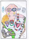 Cartoon: sechzig sixty (small) by skätch-up tagged 60,sechzig,sixty,old,wasted,almost,gone,woundet,hurt