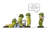 Cartoon: Gurkentruppe (small) by Sven Raschke tagged bundeswehr,ursula,von,der,leihen,armee,soldat,krieg,waffen