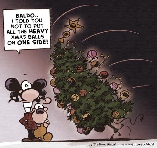 Cartoon: Merry Christmas! (medium) by ettorebaldo tagged cartoon,comic,strip,baldo,ettore,christmas,xmas,tree