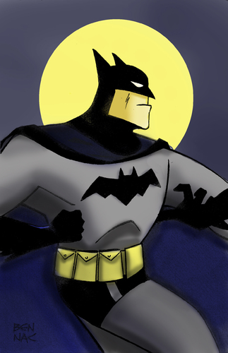 Cartoon: Batman practice2 (medium) by bennaccartoons tagged batman,bruce,timm