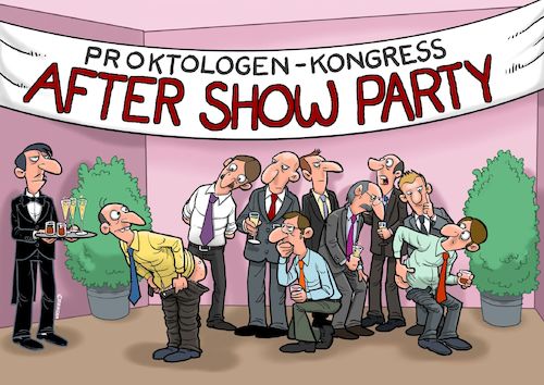 Cartoon: After Show Party (medium) by Joshua Aaron tagged after,show,proktologen,kongress,ärzte,arsch,hintern,po,after,show,proktologen,kongress,ärzte,arsch,hintern,po