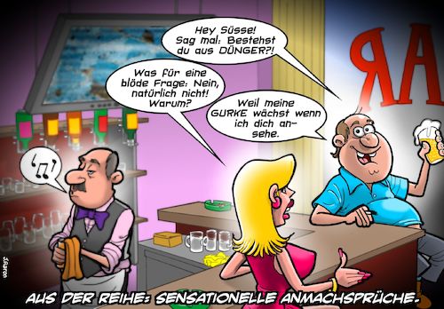 Cartoon: Aufriss (medium) by Chris Berger tagged aufreisser,galant,kavalier,anmache,aufreisser,galant,kavalier,anmache