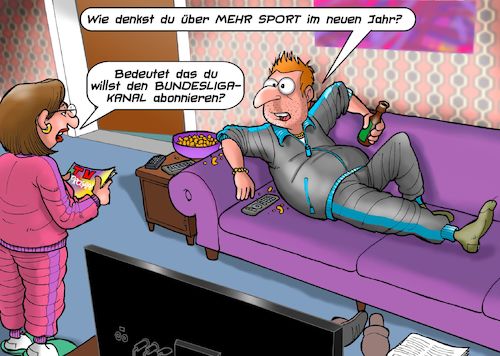 Cartoon: Guter Vorsatz (medium) by Chris Berger tagged bundesliga,pay,tv,sport,vorsatz,neues,jahr,2021,bundesliga,pay,tv,sport,vorsatz,neues,jahr,2021