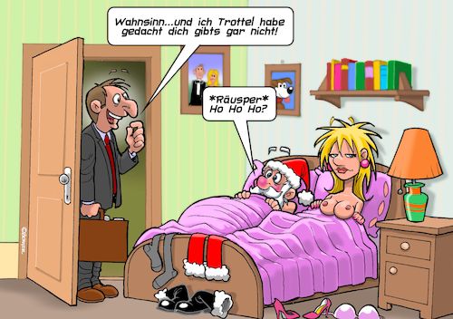 Cartoon: Seitensprung Santa (medium) by Joshua Aaron tagged seitensprung,fake,santa,klaus,weihnachtsmann,weihnachten,christmas,xmas,seitensprung,fake,santa,klaus,weihnachtsmann,weihnachten,christmas,xmas