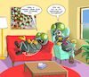 Cartoon: Beim Psychiater (small) by Chris Berger tagged psychologe,psychiater,fliege,scheisse,therapie