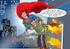 Cartoon: Bewertung (small) by Joshua Aaron tagged superman,superheld,internet,bewertung,rettung,sterne