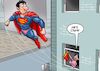 Cartoon: Garderobe (small) by Joshua Aaron tagged lois,lane,superman,clark,kent,unterhose,hose,slip,spitzen