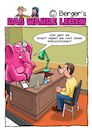 Cartoon: Halluzinationen (small) by Chris Berger tagged arzt,patient,halluzinationen,nebenwirkungen
