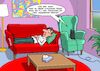 Cartoon: KI Psychiater (small) by Chris Berger tagged künstliche,intelligenz,ki,ai,psychologe,psychiater,jobverlust,jobs