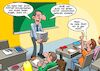 Cartoon: Matheunterricht (small) by Joshua Aaron tagged math2022,mathematik,unterricht,schule,schüler,test,schularbeit,prozentrechnen