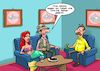 Cartoon: Online Bekanntschaft (small) by Joshua Aaron tagged meerjungfrau,nixe,online,angel,leine,haken,date,onlinebekanntschaft