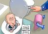 Cartoon: Putin flushed (small) by Chris Berger tagged putin,selenski,ukraine,russland,kriegt