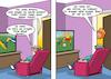 Cartoon: Schatz (small) by Joshua Aaron tagged schatz,beziehung,katze,futter,essen,verwöhnt,ehepaar,haustier,katzen