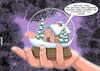 Cartoon: Schneekugel (small) by Joshua Aaron tagged schneekugel,schneesturm,schneefall,winter,verschwörungstheorie