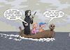 Cartoon: Styx (small) by Joshua Aaron tagged styx,charon,fährmann,touristen,internet,reisen