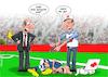 Cartoon: Verletzung (small) by Joshua Aaron tagged spieler,verletzung,em,fussball,schiedsrichter,sanitäter