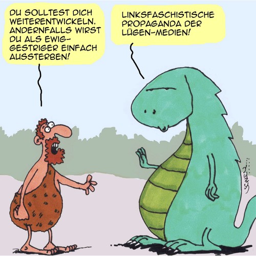 Cartoon: Alles Lüge!! (medium) by Karsten Schley tagged politik,demokratie,entwicklung,rechtsextremismus,biologie,evolution,geschichte,wahlen,politik,demokratie,entwicklung,rechtsextremismus,biologie,evolution,geschichte,wahlen