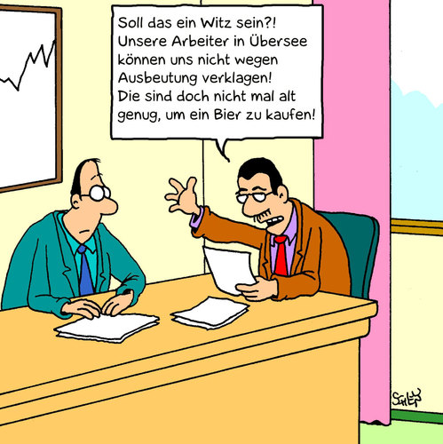 Cartoon: Arbeiter (medium) by Karsten Schley tagged kinder,kinderarbeit,ausbeutung,gesellschaft,geld,wirtschaft,kinder,kinderarbeit,ausbeutung,gesellschaft,geld,wirtschaft,job,beruf,arbeiter,angestellte,firma,unternehmen,ausbeuten