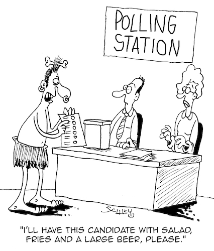 At the polling station