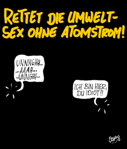 Cartoon: Atomstrom (medium) by Karsten Schley tagged energie,atomenergie,strom,umweltschutz,natur,verstrahlung,gefahr,gesellschaft,europa,deutschland,energie,atomenergie,strom,sex,umweltschutz,natur,verstrahlung,gefahr,gesellschaft,europa,deutschland