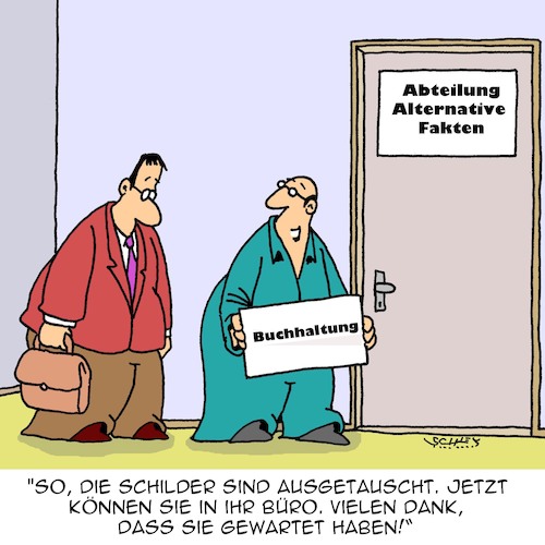 Cartoon: Ausgetauscht (medium) by Karsten Schley tagged fakten,wirtschaft,business,wirtschaftskriminalität,büro,buchhaltung,bilanzen,industrie,steuern,gesellschaft,deutschland,fakten,wirtschaft,business,wirtschaftskriminalität,büro,buchhaltung,bilanzen,industrie,steuern,gesellschaft,deutschland