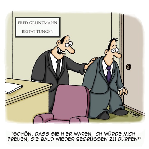 Cartoon: Bald (medium) by Karsten Schley tagged leben,tod,business,wirtschaft,kunden,kundenservice,bestattungen,verkaufen,verkäufer,leben,tod,business,wirtschaft,kunden,kundenservice,bestattungen,verkaufen,verkäufer