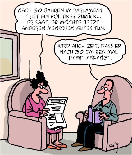 Cartoon: Besser spät als nie (medium) by Karsten Schley tagged politik,politiker,anstand,jobs,ehrlichkeit,rente,pension,alter,gesellschaft,politik,politiker,anstand,jobs,ehrlichkeit,rente,pension,alter,gesellschaft