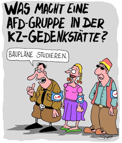 Cartoon: Besuch (medium) by Karsten Schley tagged afd,kz,gedenkstätten,antisemitismus,rassismus,relativierung,verbrechen,holocaustleugnung,krieg,neonazis,demokratie,politik,gesellschaft,deutschland,afd,kz,gedenkstätten,antisemitismus,rassismus,relativierung,verbrechen,holocaustleugnung,krieg,neonazis,demokratie,politik,gesellschaft,deutschland