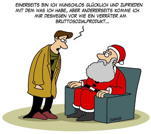 Cartoon: Bruttosozialprodukt (medium) by Karsten Schley tagged bruttosozialprodukt,wirtschaft,wirtschaftspolitik,weihnachten,weihnachtsmann,verkaufen,umsatz,kunden,kaufen,gesellschaft,geld,deutschland,bruttosozialprodukt,wirtschaft,wirtschaftspolitik,weihnachten,weihnachtsmann,verkaufen,umsatz,kunden,kaufen,gesellschaft,geld,deutschland