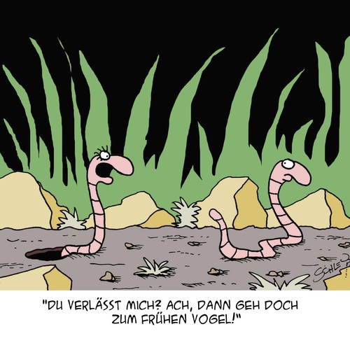Cartoon: Dann GEH doch!! (medium) by Karsten Schley tagged beziehungen,scheidung,frauen,männer,trennung,ehe,liebe,natur,tiere,liebe,ehe,trennung,männer,frauen,scheidung,beziehungen,tiere,natur