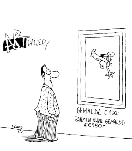 Cartoon: DAS ist KUNST! (medium) by Karsten Schley tagged kunst,kunsthandel,medien,galerien,künstler,investitionen,kunstmarkt,preise,museen,malerei,moderne,kultur,gesellschaft,kunst,kunsthandel,medien,galerien,künstler,investitionen,kunstmarkt,preise,museen,malerei,moderne,kultur,gesellschaft